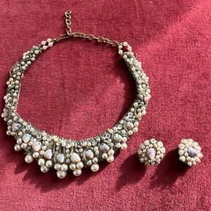 Vintage Collar and Earrings